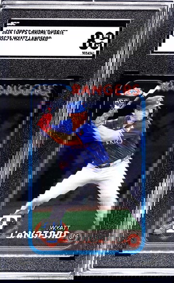2024 Topps Chrome Update Wyatt Langford #USC35 RC SGC 8