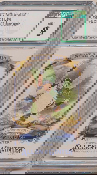 2017 ALLEN & GINTER DEREK JETER WHAT A DAY! #WAD-80 CSG 9