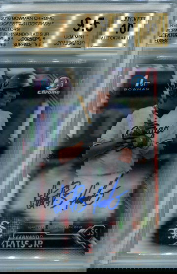 2016 Bowman Chrome Refractor /499 Fernando Tatis Jr. BGS 9.5 auto 10