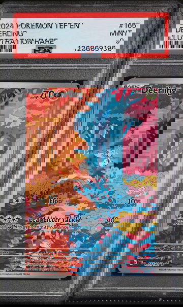 2024 Pokemon Scarlet and Violet Temporal Forces Illustration Rare Deerling #165 PSA 9