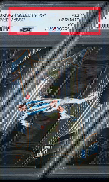 2023-24 PANINI SELECT FIFA LIONEL MESSI FIELD LEVEL SP #221 PSA 10