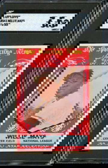 1959 Topps 563 Willie Mays SGC 3.5