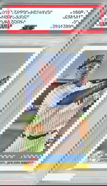 2017 TOPPS ARCHIVES 1959 BAZOOKA AARON JUDGE #59B-7 ROOKIE RC PSA 10 GEM MT