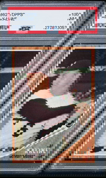 1962 TOPPS #150 AL KALINE HOF PSA 7 NM