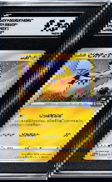 2019 Pokemon Promo #024/S-P Pikachu Gym Pack 1 SGC 9.5