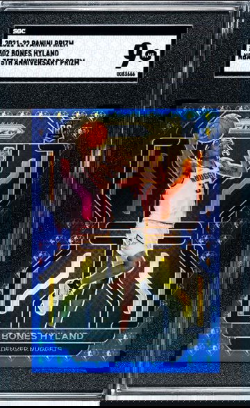 2021-22 PANINI PRIZM NBA 75TH ANNIVERSARY PRIZM BONES HYLAND SGC 9 