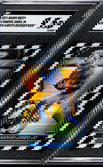 2021 Panini Prizm Black & White Checker Marvin Jones Jr. #12 SGC 9.5