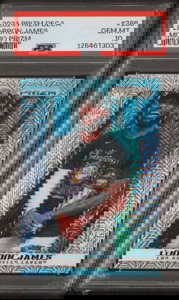 2024-25 Panini Prizm Deca #286 LeBron James /25 Mojo MVP PSA 10 Gem Mint