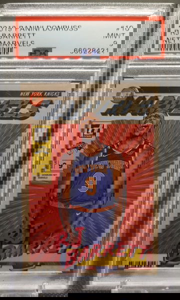 2019-20 Panini Donruss Net Marvels #10 RJ Barrett RC PSA 9