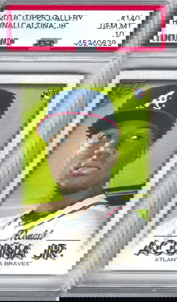 2018 Topps Gallery Ronald Acuna JR. PSA 10 Gem Mint