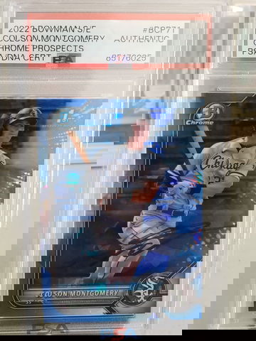 2022 Bowman Chrome Sapphire Colson Montgomery Auto