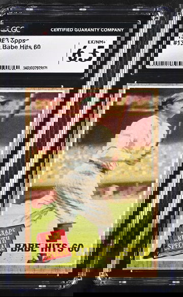 1962 TOPPS BABE HITS 60 #139 CGC 6.5 BS.E1.32