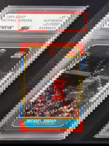 Michael Jordan 1986 Fleer #57