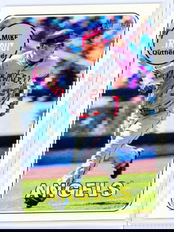 2018 Topps Heritage #275 Mike Trout Action