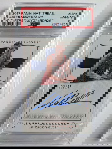 2017 Lauri Markkanen National Treasures rookie auto /25