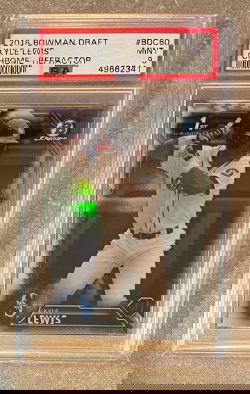 Kyle Lewis 2016 Bowman Chrome Refractor PSA9