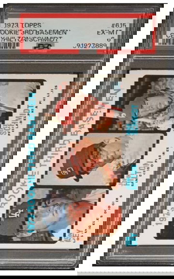 1973 Topps Mike Schmidt, Ron Cey, John Hilton  #615 PSA 6 EX-MT