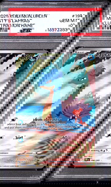 Pokemon Misty's Lapras 194 PSA 10 English 