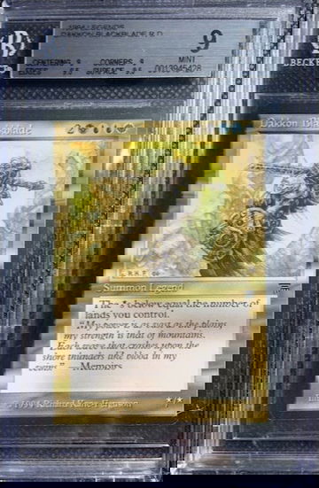 1994 MTG Magic The Gathering Legends Dakkon Blackblade R D BGS Quad 9++ MINT 