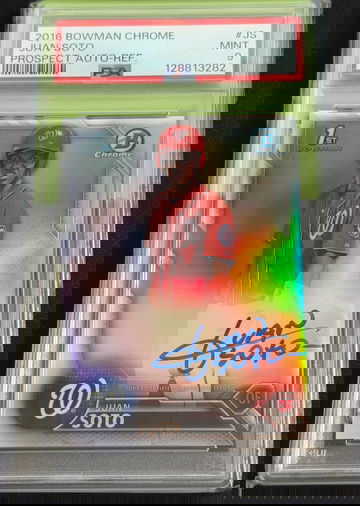 2016 Bowman Chrome Juan Soto Prospect Autograph-Refractor /499