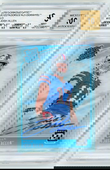 JOSH ALLEN 2018 Panini Donruss Optic Holo Auto Rc #67/99 BGS 9