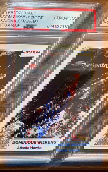 Star 1984 Dominique Wilkins Rookie Auto PSA 10 