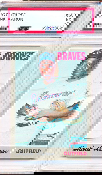 1970 Topps #500 Hank Aaron PSA 5 - NEW CASE - JUST GRADED!