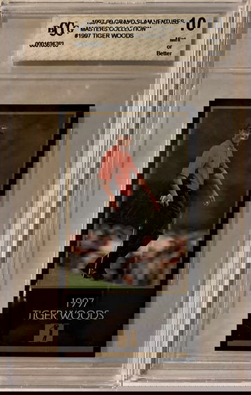 1997 Tiger Woods Rookie Grand Slam Ventures Masters Collection