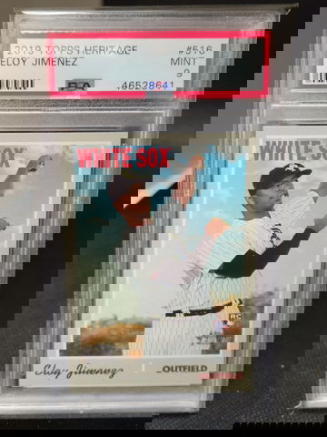 2019 Topps Heritage Eloy Jimenez PSA 9