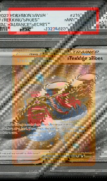 2022 Pokemon Sword and Shield Astral Radiance Trekking Boots Scr #215 /189 PSA 9