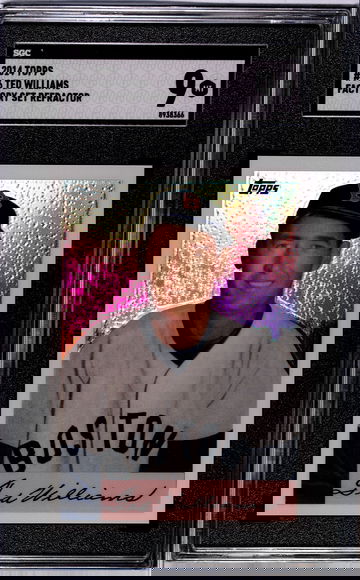 2014 Topps Factory Set Refractor Ted Williams #66 SGC 9