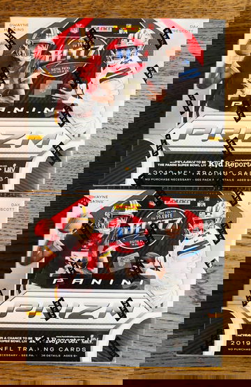 (2) Box Lot - 2019 Panini Prizm Football First Off The Line Premium Edition