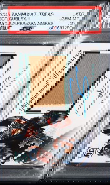 2015 Panini National Treasures Todd Gurley Rookie RC RPA Auto /30 PSA 10