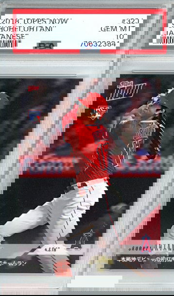 2018 TOPPS NOW SHOHEI OHTANI #32J JAPANESE ROOKIE PSA 10 GEM MT