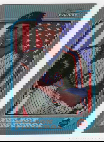 1997 BOWMAN'S CHROME REFRACTOR ROOKIE NELSON FIGUEROA # 170