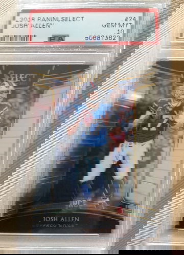 2018 panini select Josh Allen psa10