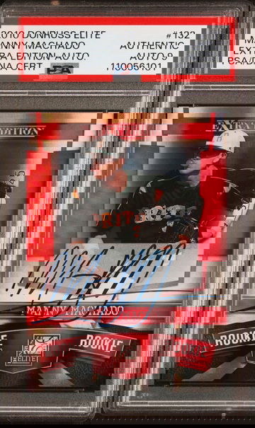 2010 Donruss Elite Extra Edition Manny Machado RC Autograph PSA 9 MINT