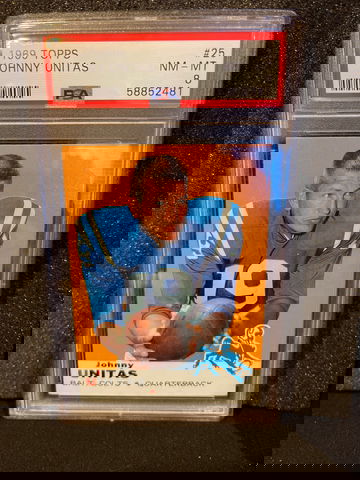 1969 Johnny Unitas PSA 8