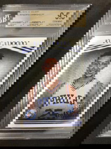 BEN SIMMONS 2016-17 Panini Studio Rookie #184  BGS 9.5 GEM MINT