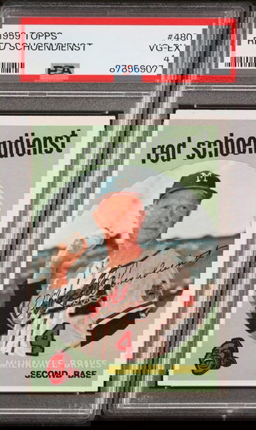 1959 Topps Red Schoendienst #480 PSA 4