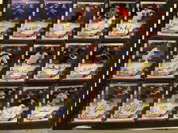 2019 Bowman Chrome 15 Card Auto Lot