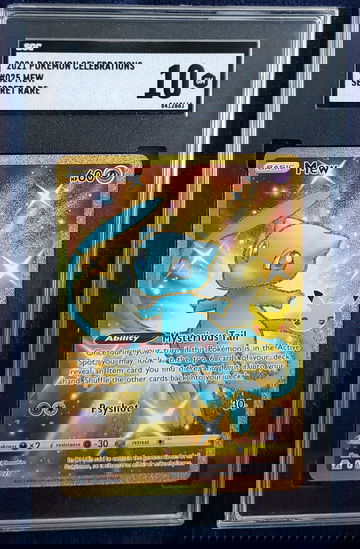 2021 Pokemon Celebrations Shiny Mew #25/25 Secret Rare SR SGC 10 Gem Mint