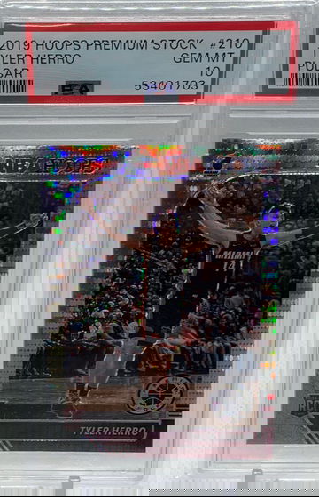 2019 Hoops Premium Stock Tyler Herro Silver Pulsar PSA 10