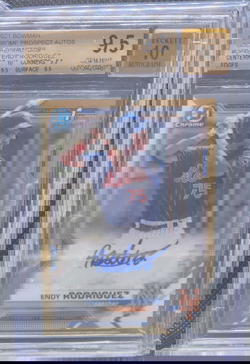 2021 Bowman Endy Rodriguez Gold Auto