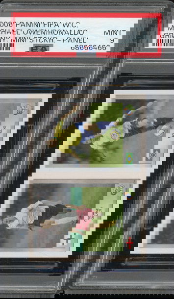 2006 Panini World Cup Sticker Panel Ronaldo Michael Owen PSA 9 POP 7 None Higher