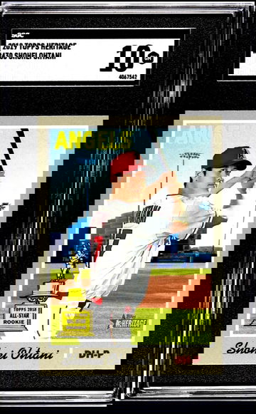 2019 Topps Heritage #430 Shohei Ohtani SGC 10 GEM MINT Angels Dodgers