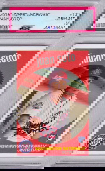 2018 Topps Archives Juan Soto Rookie PSA 10