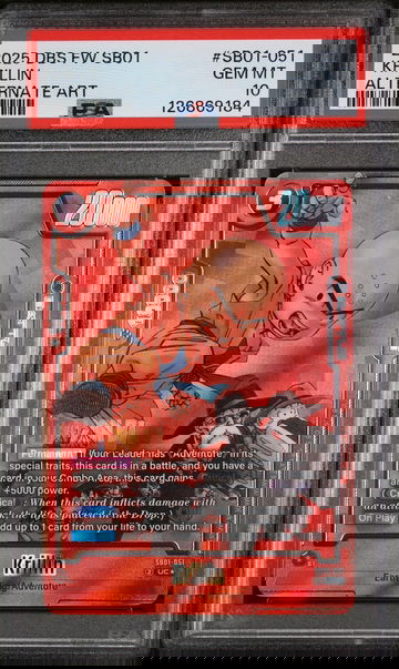 2025 Dragon Ball Super Card Game Fusion World Manga Booster 01 Alternate Art Krillin #SB01-051 PSA 10