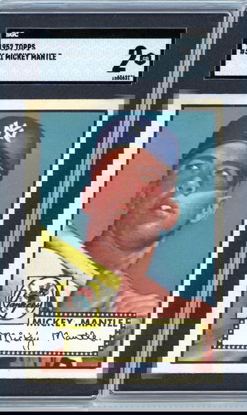 1952 Topps Mickey Mantle SGC 2