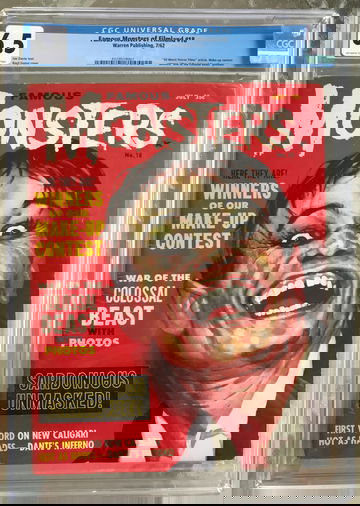 Famous Monsters of Filmland #18 (1962) CGC 6.5 -- "50 Worst Horror Films"